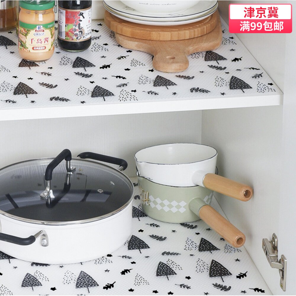 Life can be cut dining cabinet drawer plastic pad drawer moisture-proof pad isolation moisture-proof insect-proof non-slip tasteless transparent