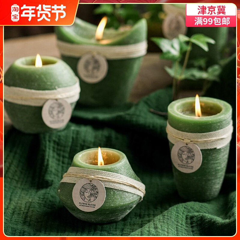 Life Originally Ostala avocado green handmade aromatherapy candles wedding ornaments environmentally friendly soybean wax