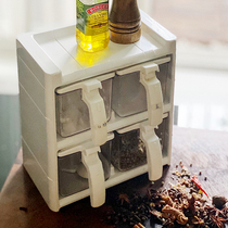 Life Originally South Korea imported seasoning box salt jar seasoning storage box combination kitchen seasoning jar set