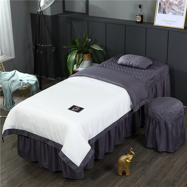 Modal Tencel Beauty Bedspread Four-piece Set Beauty Salon Body Shampoo Massage Bed Cover Single-piece Simple Therapy Bed