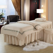 gia đình châu Âu bốn đơn giản rắn màu bedspread vẻ đẹp thẩm mỹ viện chăm sóc mát xa dành riêng SPA bedspread tùy chỉnh LOGO - Trang bị tấm