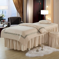gia đình châu Âu bốn đơn giản rắn màu bedspread vẻ đẹp thẩm mỹ viện chăm sóc mát xa dành riêng SPA bedspread tùy chỉnh LOGO - Trang bị tấm khăn trải giường spa cao cấp