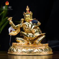 Lotus Peanuts Double Body Buddhas Buddhist Nepal Handmade Copper Full-Cummy Gold 8-inch Intimate Buddha Pendulum