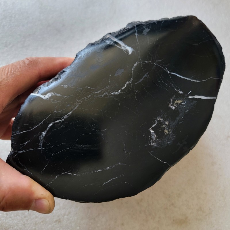 Yuhengxuan Tree-Fossilized Jade Lightning-Struck Wood Fossil Ornament, Wealth-Attracting Stone, Taoist Amulet, Entrance Decoration, Purple Osmanthus