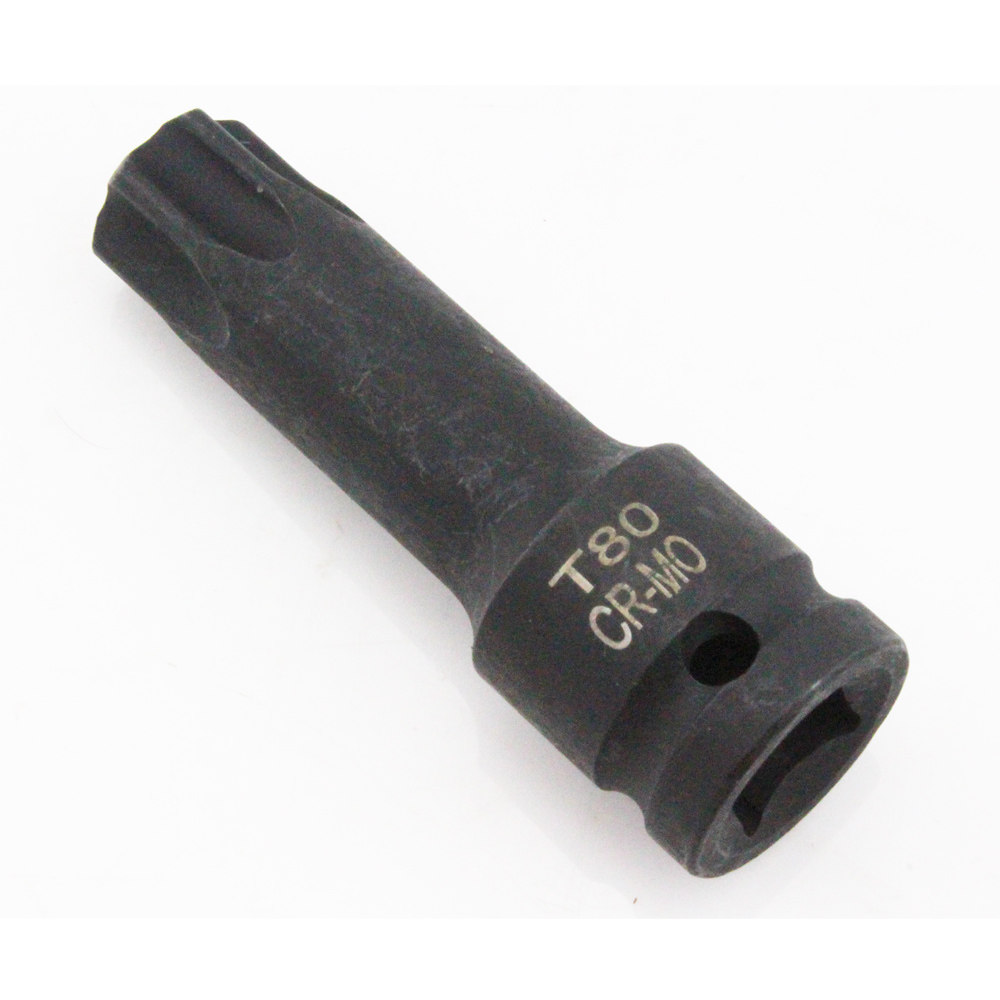 T80 Plum Blossom Inner Hexagon Batch Head Wind Gun Wrench Sleeve Batch of Six Blossom Modified Molybdenum Molybdenum Steel length 78mm 