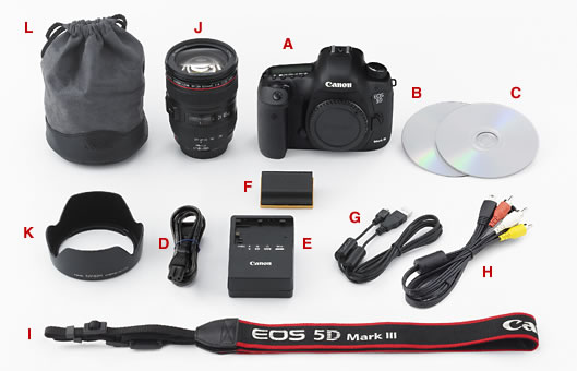 Canon Canon chuyên nghiệp kỹ thuật số SLR 5D Mark III 5D3 kit (24-105 mét) chính hãng khuyến mãi