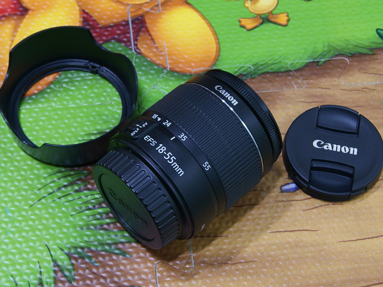 Ống kính chống rung Canon SLR EF-S 18-55mm f 3.5-5.6 IS II STM vị trí ban đầu