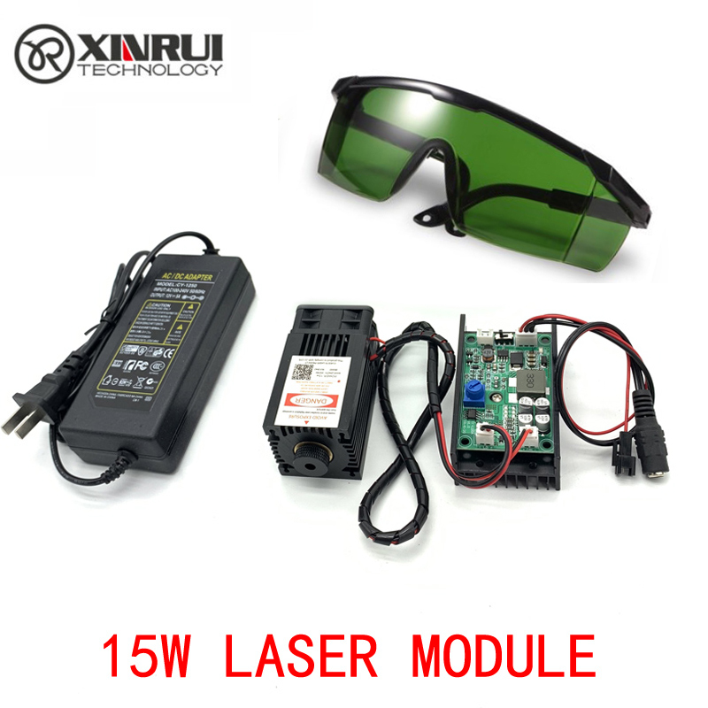 12V laser module 15W 450nm laser tube blue laser engraving machine accessories 15000mw