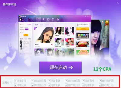 NSIS production chat partner CPA bundle _ Installation statistics Web advertising _ One-stop service installation package