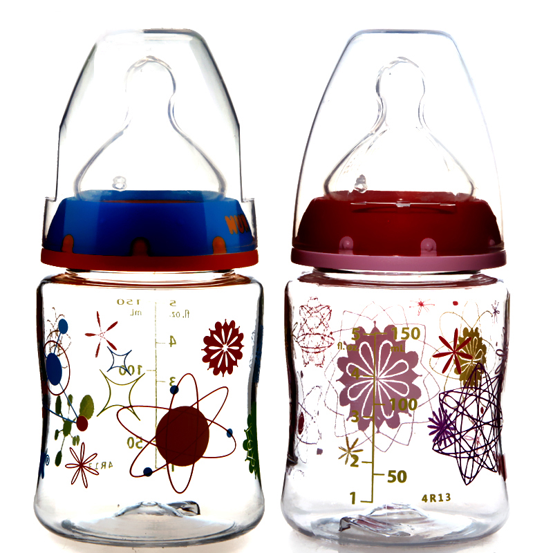 Multi-buy more minus Germany nuk baby wide caliber PP plastic milk bottle anti-flatproof gas nipple bottle 150ml