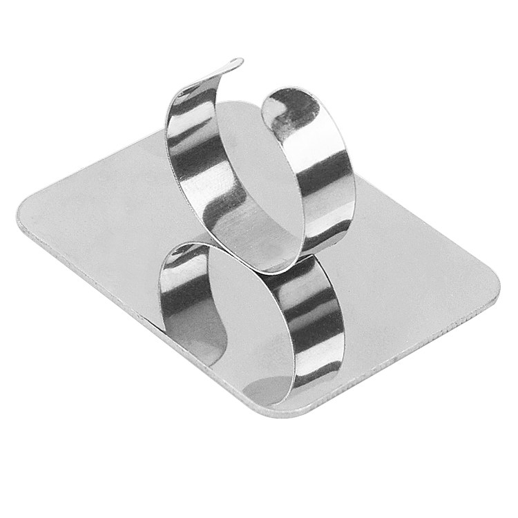 Nail palette makeup palette stainless steel color cosmetic small square small band ring mini palette