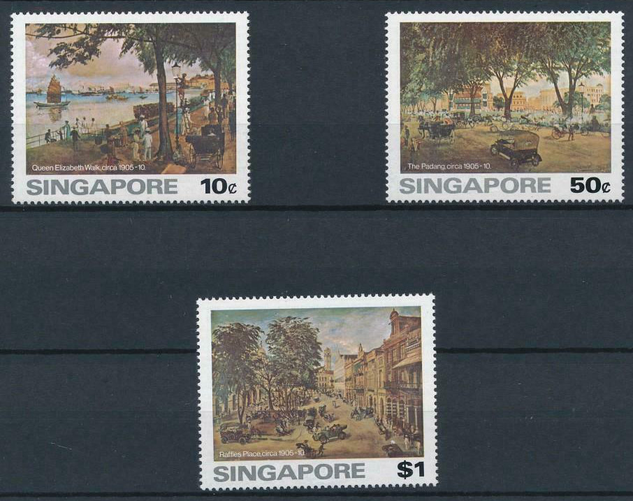 Singapore 1976 Landscape Painting Stamp 3 New original gum Full product