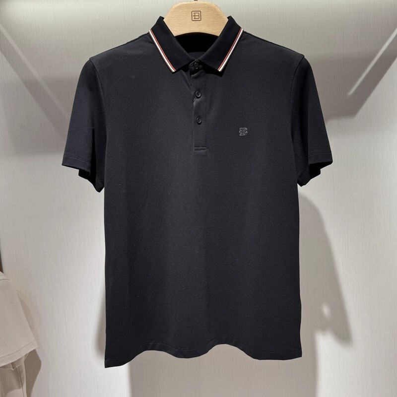 Bosssunwen Counter Genuine Summer Men's Mulberry Silk Short-Sleeved T-Shirt Polo Shirt 132420615480 Bosssunwen Counter Genuine Summer Men's Mulberry Silk Short-Sleeved T-Shirt Polo Shirt 132420615480