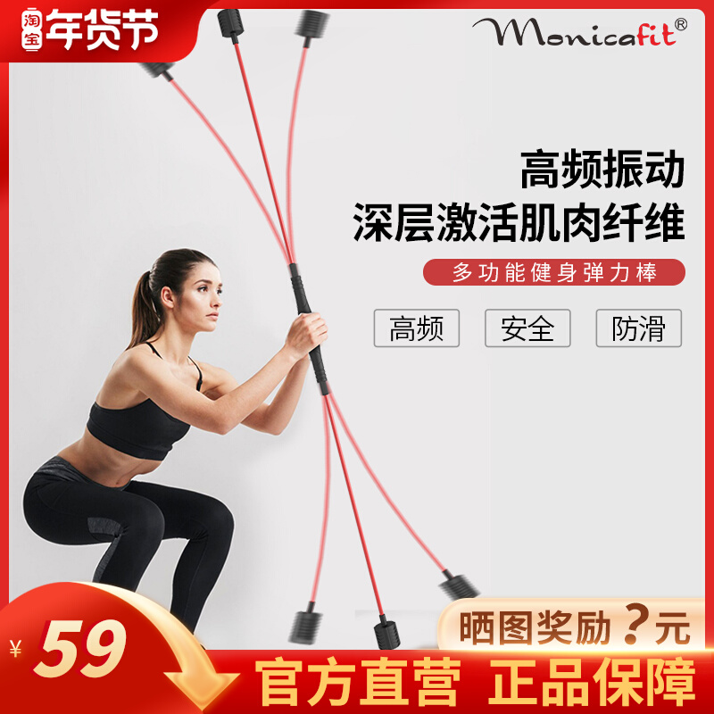 MONICAFIT MULTI -FUNCTION TRAINING STICK FELIS FITNESS ELASTIC STICK FILIGAN FAT BURNING TREMOR 502