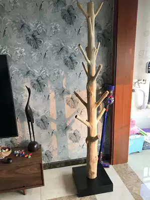 Creative hanger coat rack hanger hanger clothes hook floor-to-ceiling bedroom living room solid wood simple modern