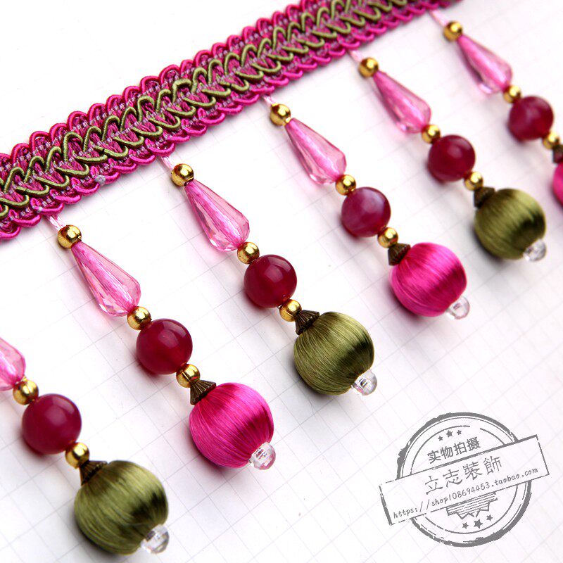 Curtain Lace National Wind Truck truck Decorative Accessories Sofa Accessories Flow Suplatoon DOUBLE COLORED WRAPPING SILK SMALL FLOWER SIDE