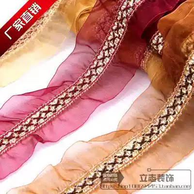 7 yuan about 12 meters curtain seam lace decoration lace tassel accessories hanging ball clothes handmade double yarn edge