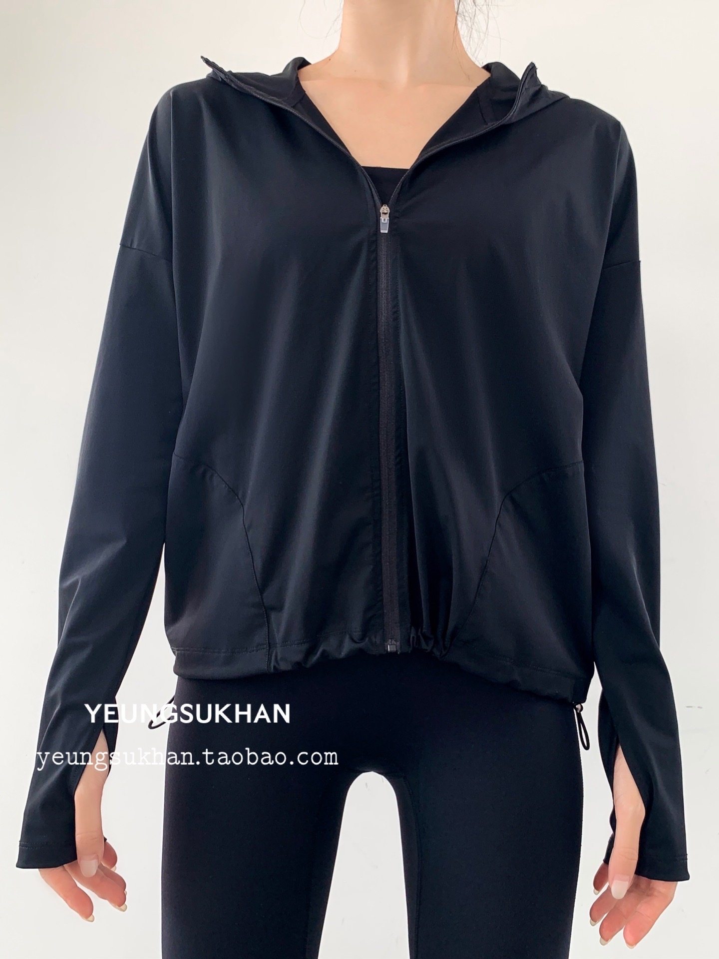 YEUNGSUKHAN Training Hooded Jacket Super Professional Breathable Yoga Track Jacket Fitness Sun Protection Thin