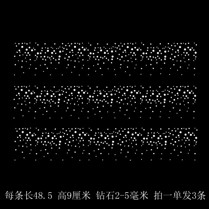 Pants Legs, Sleeves, Wool and Cashmere Sweater Clothing, Rhinestone DIY Patches, Iron-On Patterns, Collar and Neckline Iron-On Rhinestone Patches
