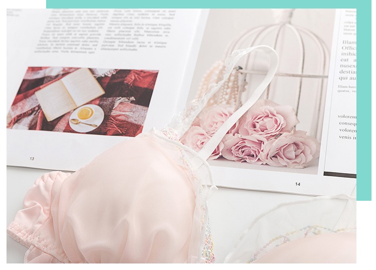 BLEME Nhật Bản áo ngực nhỏ tươi cô gái đồ lót trái tim đồ lót phụ nữ mà không vành đồ lót cô gái gợi cảm quần lót phụ nữ