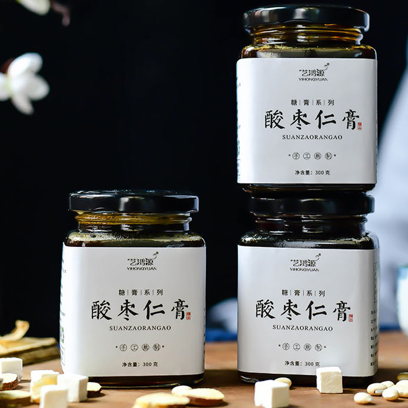 买3发7酸枣仁膏酸枣仁粉百合茯苓茶失睡眠差安舒助茶睡前梦灵眠茶