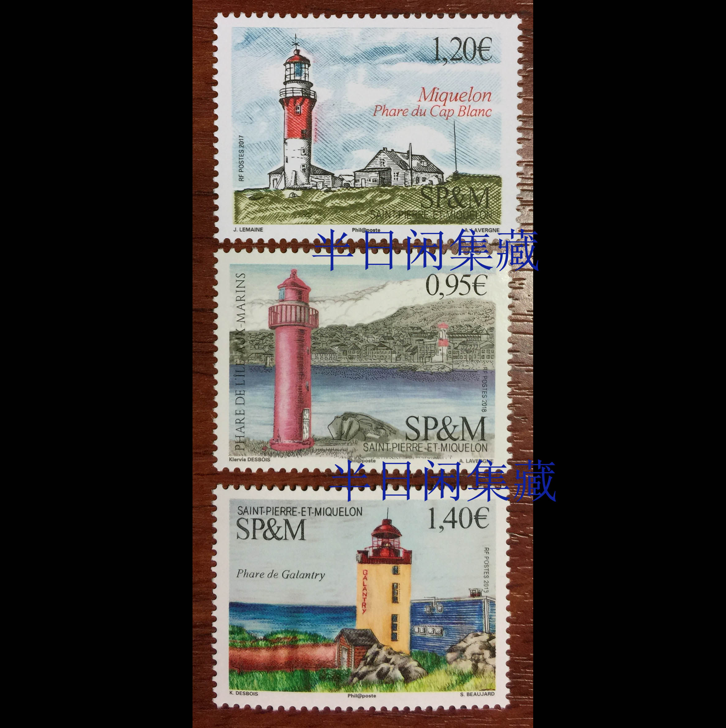 Saint Pierre and Miquelon 2018S Tourist Scenery Lighthouse Engraved Edition 3 sets of stamps