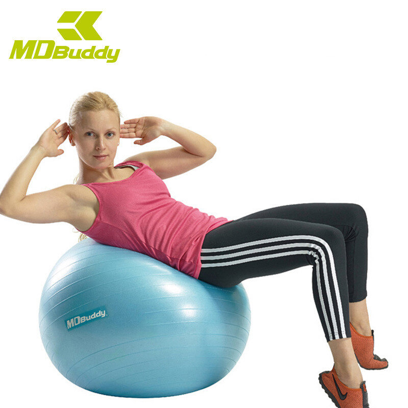 MDBuddy Yoga Balls Recommend Thickened Explosion Protection PVC Beginner Postnatal Recovery Fitness Ball With Inflator Stopper