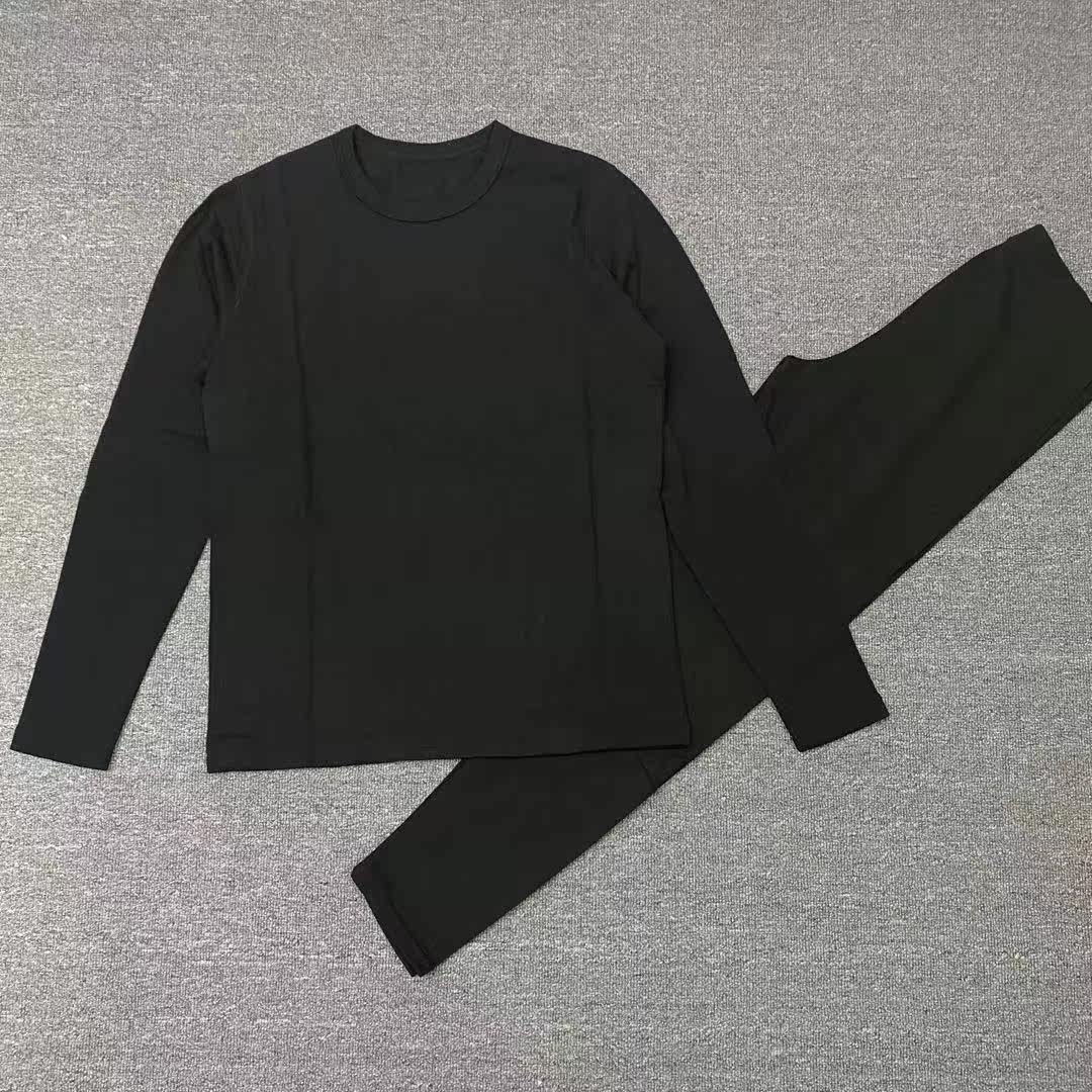 (MEN AND WOMEN'S SUIT) 100%Merino BEAUTIFUL NORMELINU WOOL THICKENED Undershirt Round Collar Warm