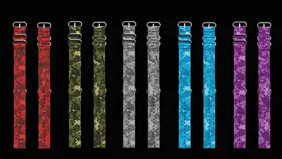 deepblu COSMIQ original diving computer table camouflage primary color strap 18 new pin strap
