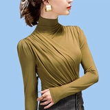 拉丁舞 Женские модные вершины, новые с длинными рукавами высокосективные танцевальные танцевальные танцевальные танце