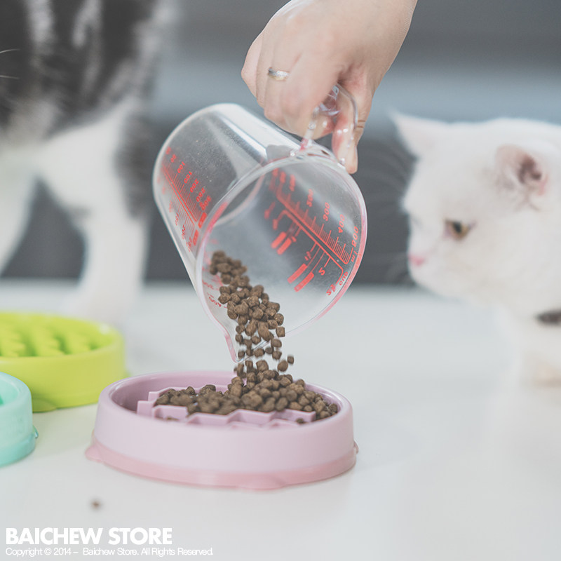 White Swine Store American kyjen cool pet cat dog slow bowl cat pot pot pelvis rice bowl of rice