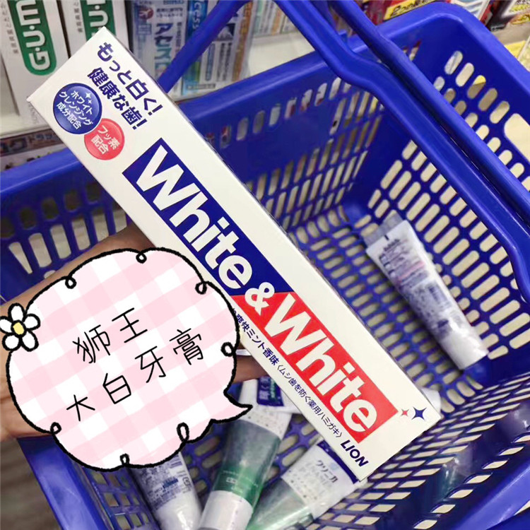 Japanese sourcing Lion King Taikai white toothpaste to dental stains 150g adult toothpaste fresh breath
