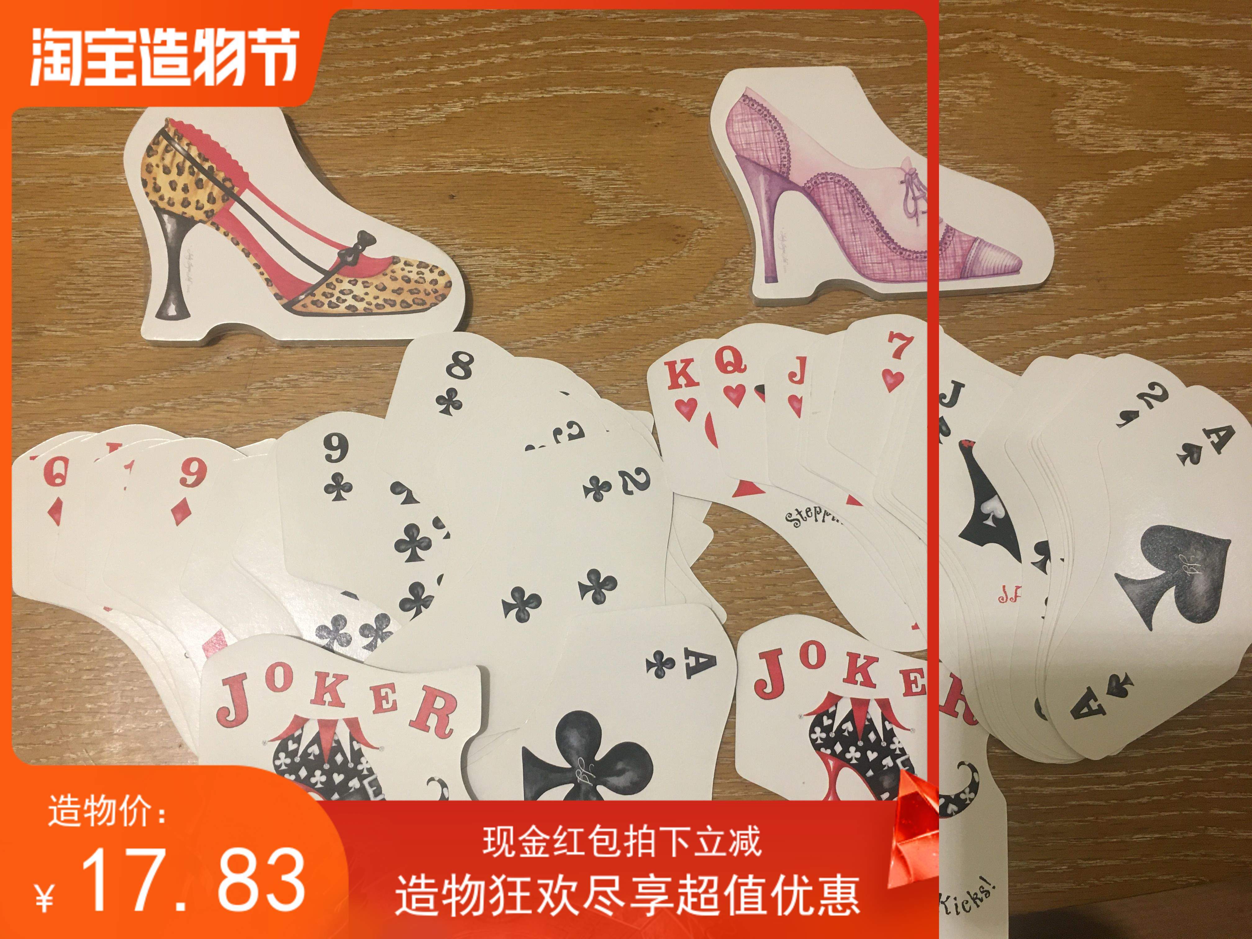 Rare special-shaped poker high heels poker collection poker foreign custom poker recommended