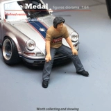 Racemedal1/64 Модель персонажа Творческий микро -резающий моделирующий автомобиль Бог, дядя Накай RWB Песочный стол