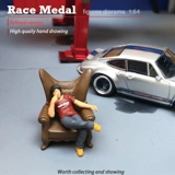 Racemedal1/64 Модель персонажа Творческий микро -резающий моделирующий автомобиль Бог, дядя Накай RWB Песочный стол