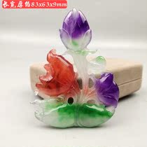 Ancient jade antique jade antique Qing Dynasty Myanmar High ice Four Cairou Happiness Old Emerald Pendant Pendulum with Imitation Ancient Jade