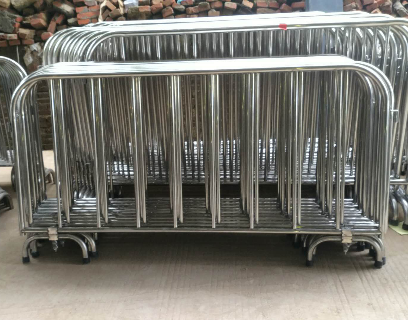 Stainless steel fence 32 pipe 1 5-meter fence Traffic activity safety protection fence 304 movable railing