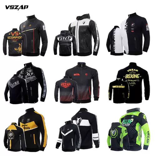 VSZAP Спортивная куртка для спортзала, боксерские штаны, кардиган для тренировок