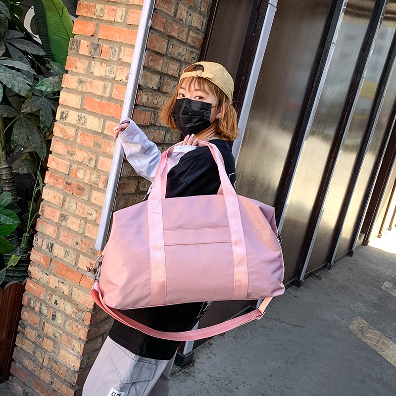 Du lịch khoảng cách ngắn túi du lịch nữ xách tay nam đào tạo lưới màu đỏ du lịch túi hành lý công suất lớn túi thể thao túi thủy triều - Túi du lịch may túi du lịch