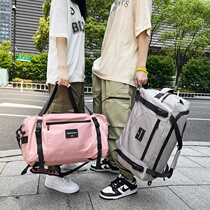 Dry Wet Separation Short Travel Bag Woman Double Shoulder Backpack Luggage Bag Men Light Portable Large Capacity Sports Fitness Bag