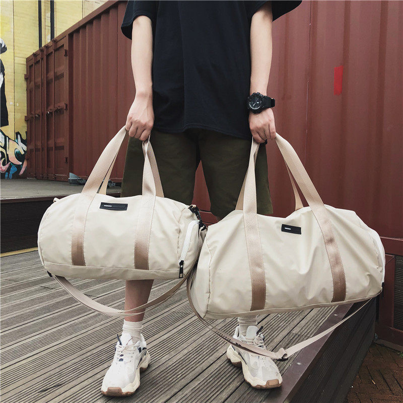 Light Tourist Swimming Cylinder Sports Fitness Bag Women Yoga Luggage Bag Hand Man Large Capacity Short Trip Bag