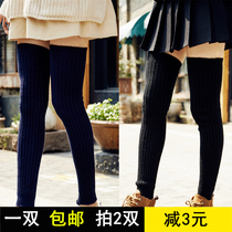 Korean Version Autumn Winter Socks Women Over Knee Heaps Pile Socks High Silo Wool Socks Legs Sleeve Boots Cover Foot Sleeve Autumn Winter Warm 100 lap