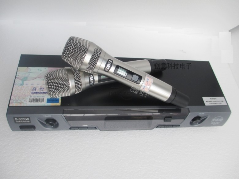 BBS S-360 GS one drag two wireless microphone kTV stage conference microphone anti-counterfeiting