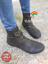 German hand-made custom Trippen autumn and winter stitching lace-up men and women cowhide boots