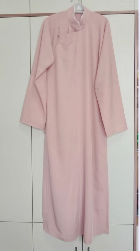 Free Shipping, New Style, 36 Color Options, High-End Thin Twill Fabric, Long Coat, Long Robe, Performance Costume, Stand-Up Collar, Button Closure