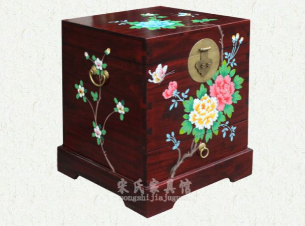 Trung Quốc hiện đại cổ điển sơn long não gỗ hộp rắn lưu trữ lưu trữ thư pháp hộp quần áo hộp cà phê bàn ​​hộp đầu giường - Cái hộp hộp gỗ đựng trang sức