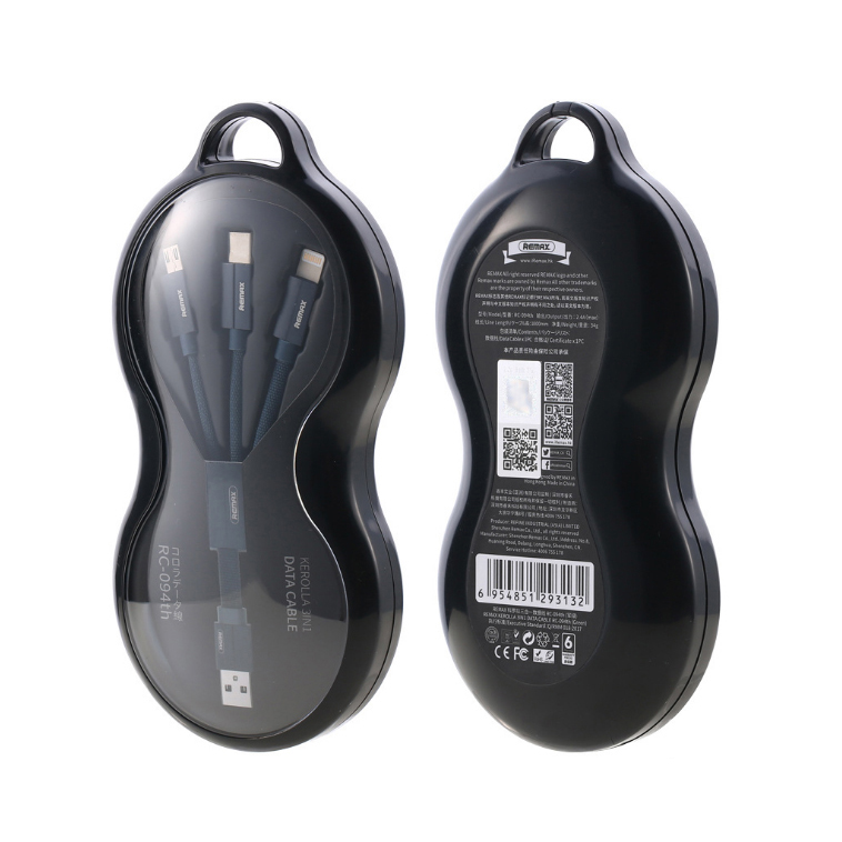 Remax Corola Apple Data Line One Drag Triple Charge Wire Instrumental Three-in-one Android Type-c Quick Charge Apple