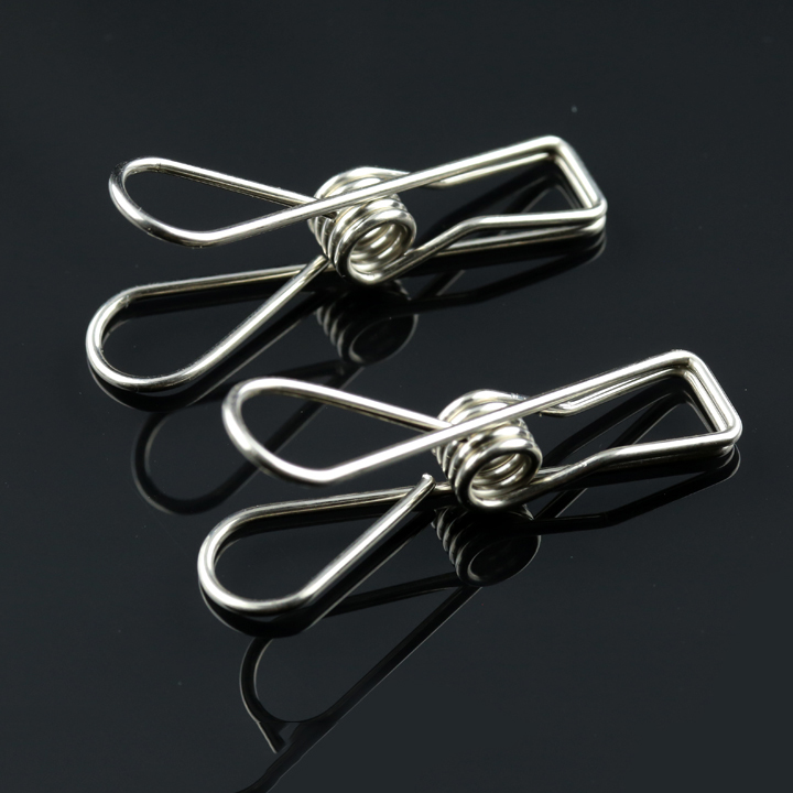 304 stainless steel clothespin windproof anti-slip clotheshorse Hanger Curtains Clips Sunburn Clothes Clips Small Hanger Clips