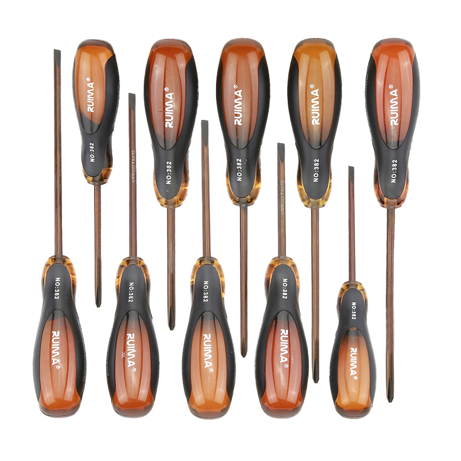 Imported German S2 alloy steel material high hard industrial cross-word screwdriver with magnetic plum driver