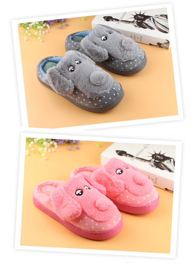 Pantoufles enfants en suède pour hiver - semelle EVA - Ref 1014536 Image 20